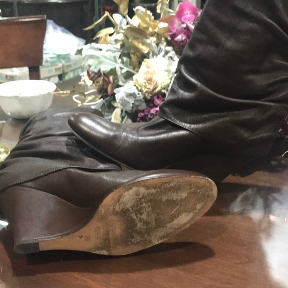 Golden Bleu short wedge boots - Picture 3 of 3